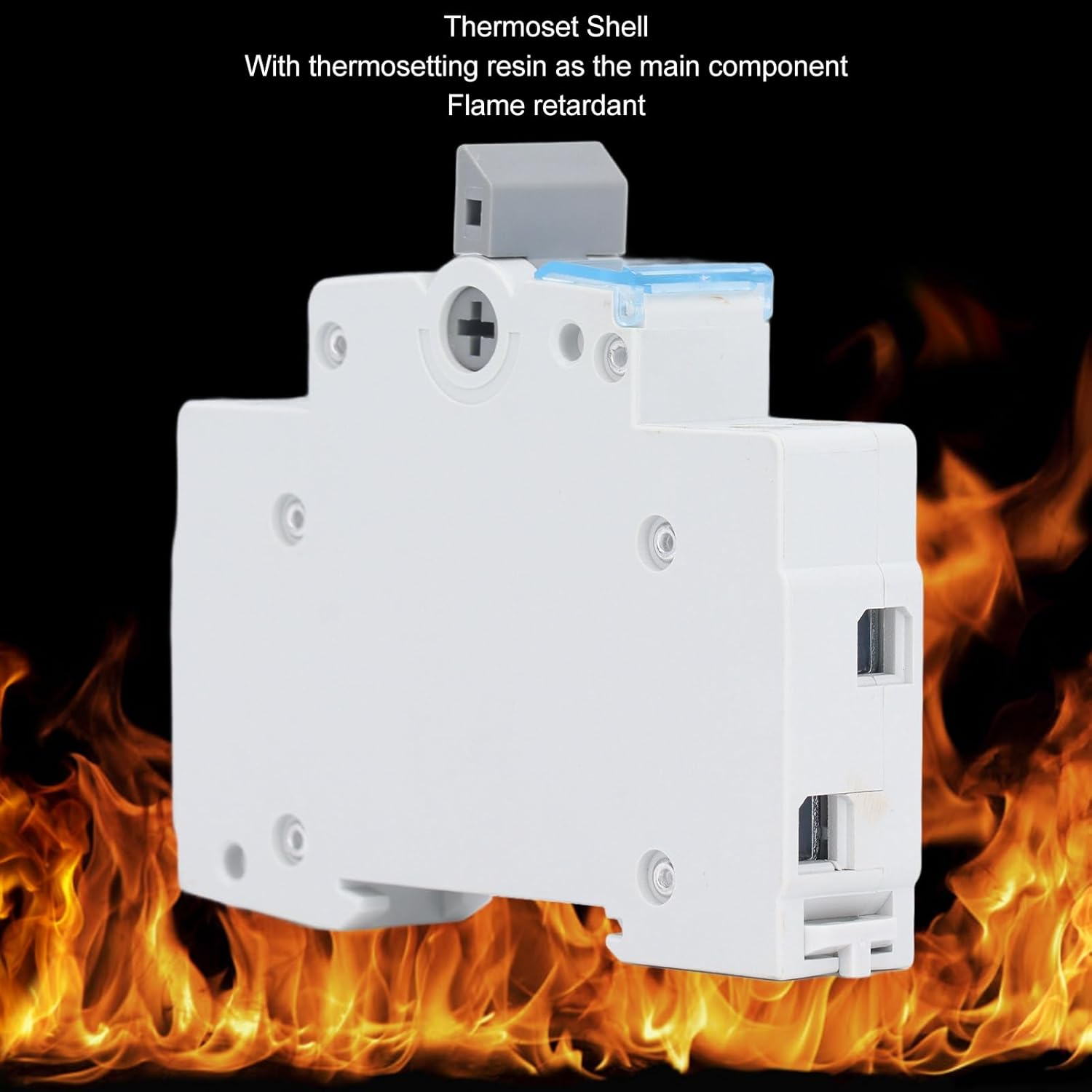 Dual Power Automatic Transfer Switch, 63A 1P MTS DIN Generator Changeover Switch, Dual Power Mini Controller with Three Color Indicator Window, for RV Home 230VAC image number 4