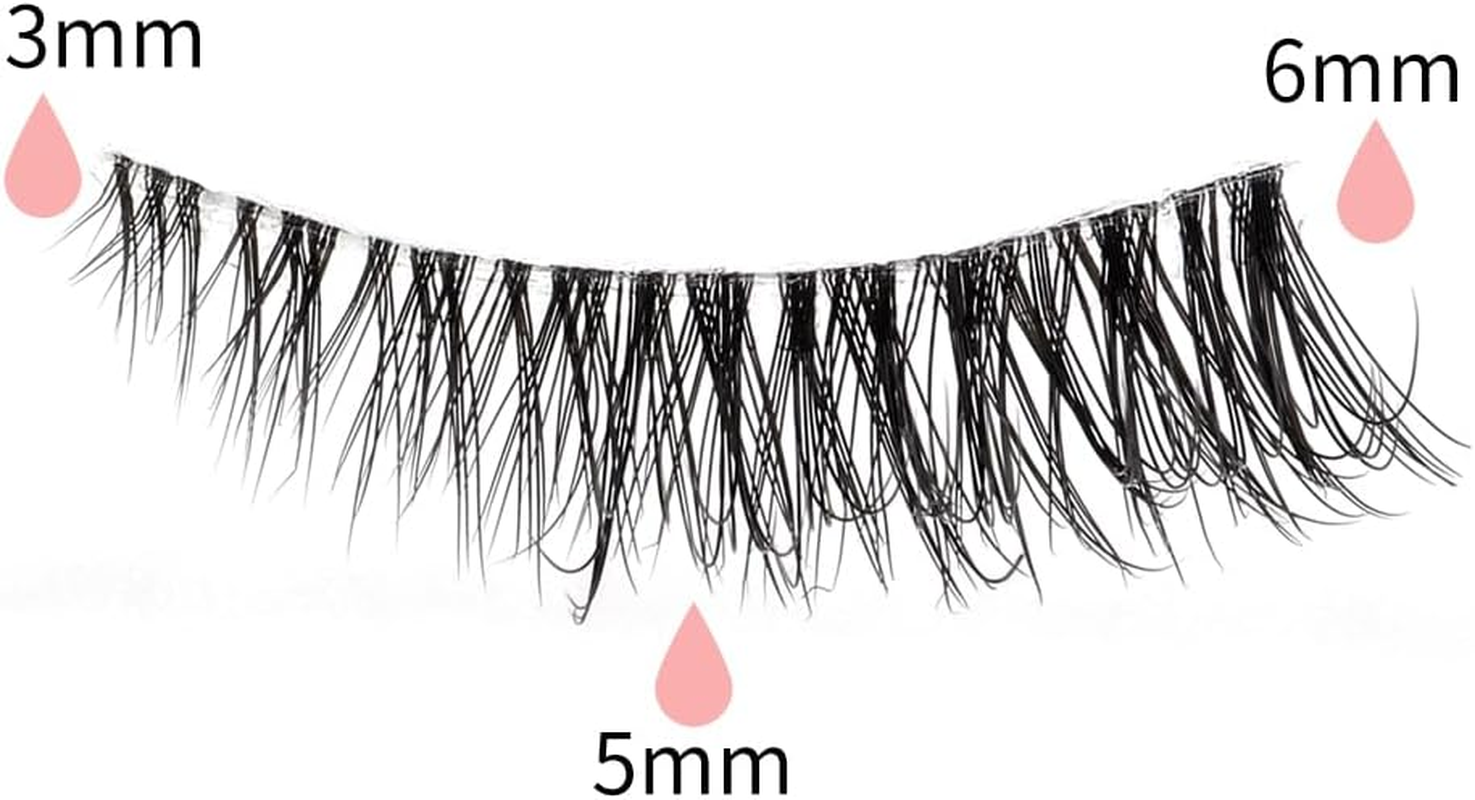 SULV I1016-1028# Series,10 Pairs Pack False Eyelashes Cat Eye Faux Mink Lashes Natural Look Fluffy Wispy Lashes That Look like Extensions D Curl Lash Strips Short Fox (10 Pairs Pack -Y1026)