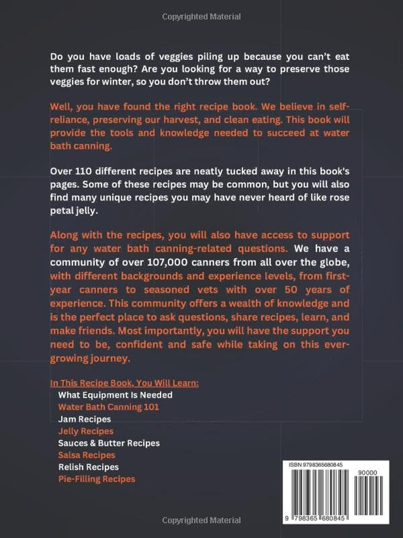 The Beginners Water Bath Canning Recipe Book; Part 1: Easy Homemade, To-The-Point Recipes for Canning and Preserving Pickles, Salsa, Jams, Jellies, Butters and More. image number 2