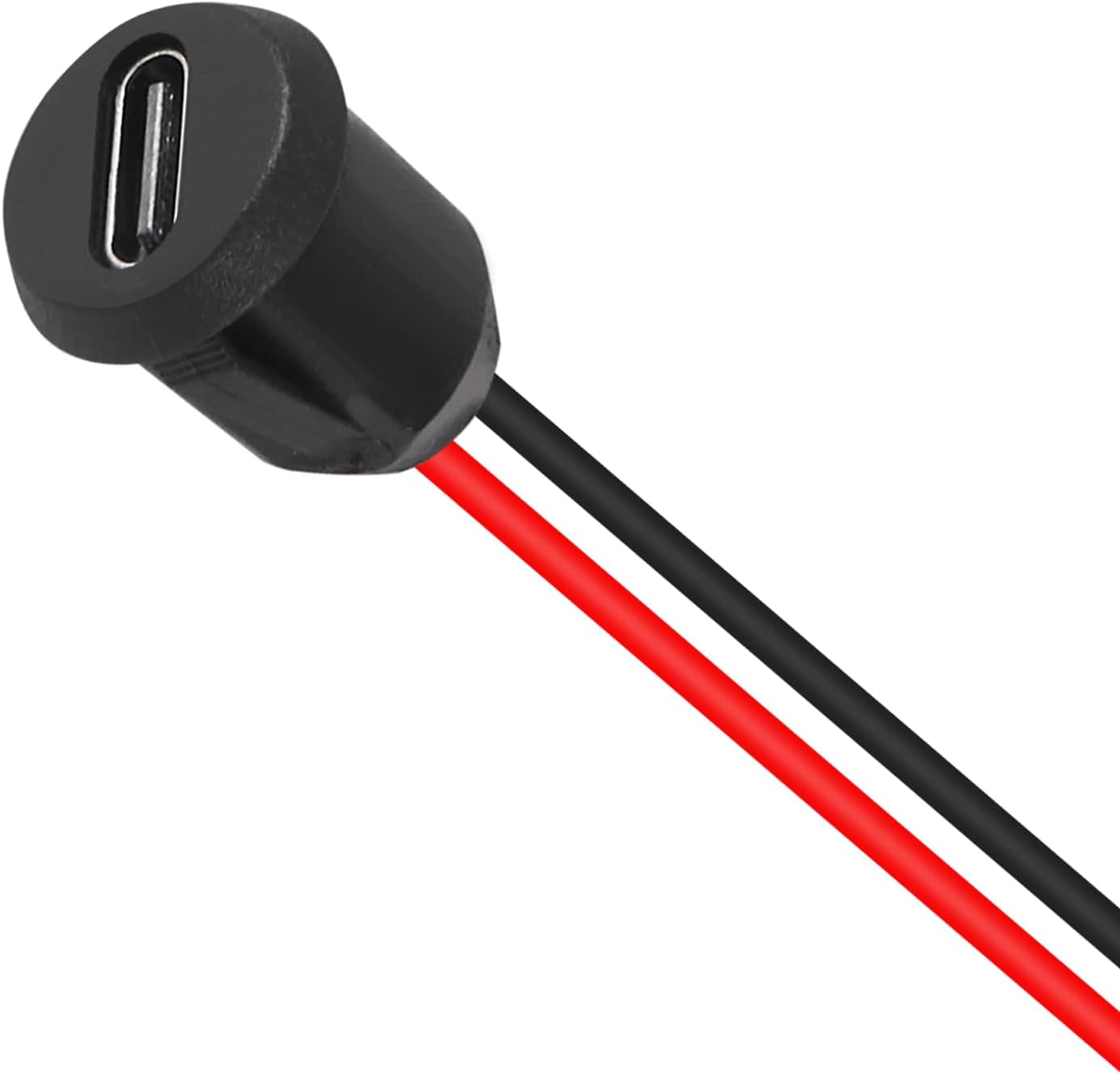 5PCS 2Pin USB Connector Type-C Waterproof with Female Socket Fast Charging Jack Charging Port USB-C Charger Plug Socket