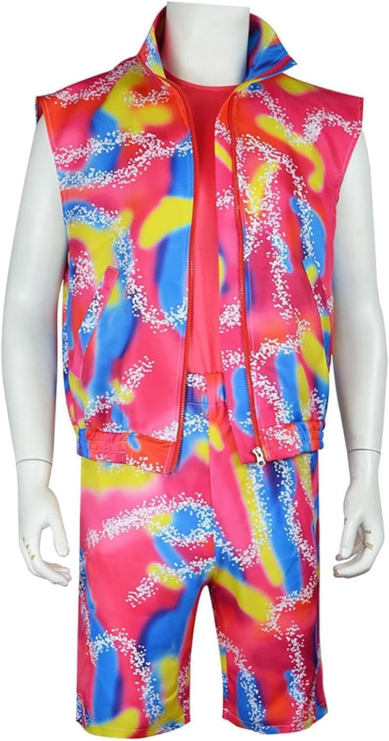 Retro Sportswear Outfits | Retro Sportswear Set - Comfortable Men Button down Shirt for Disco Party Retro Summer Party image number 1