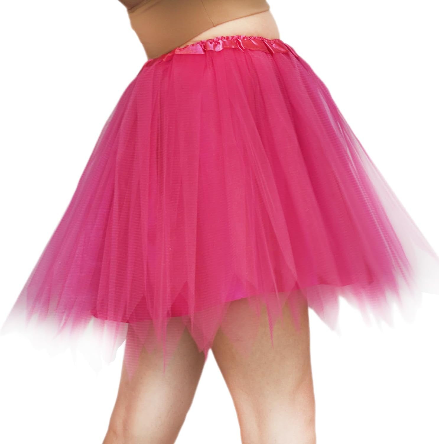 Women 4 Layered Tutu with Lining Adult Teens Tulle Skirts Woman Running Tutu Skirts 1950S Halloween Costumes Tutus - Green image number 2