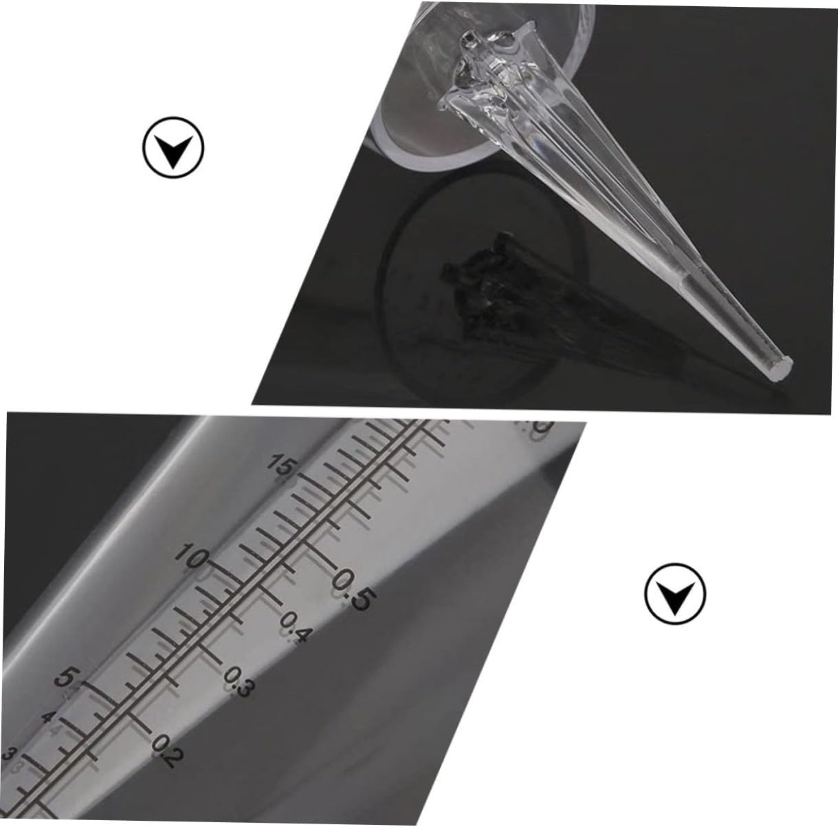 3Pcs Clear Conical Outdoor Rain Gauge with Ground Stake Transparent Plastic Measuring Cups for Garden Water Measurement Graduated Rain Gauge Stakes for Lawn and Landscape