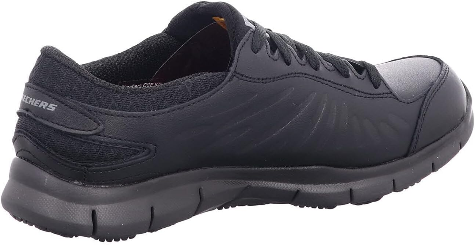 Skechers Women'S Eldred Safety Shoes, Black (Blk) image number 4