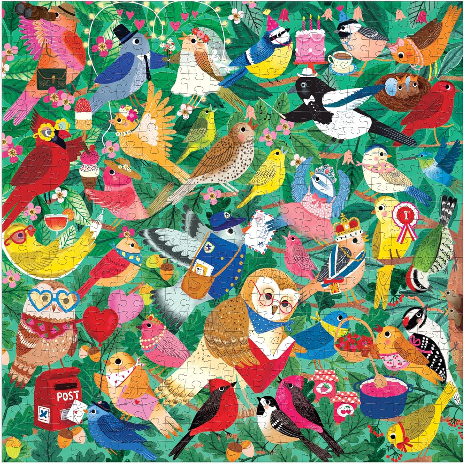 Happy Bird Day 500 Piece Family Puzzle image number 4