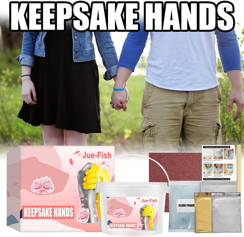 DIY Hand Mold Kit 3D Hand Casting Kit Family Create Unique Statue Couples Wedding Anniversary image number 4