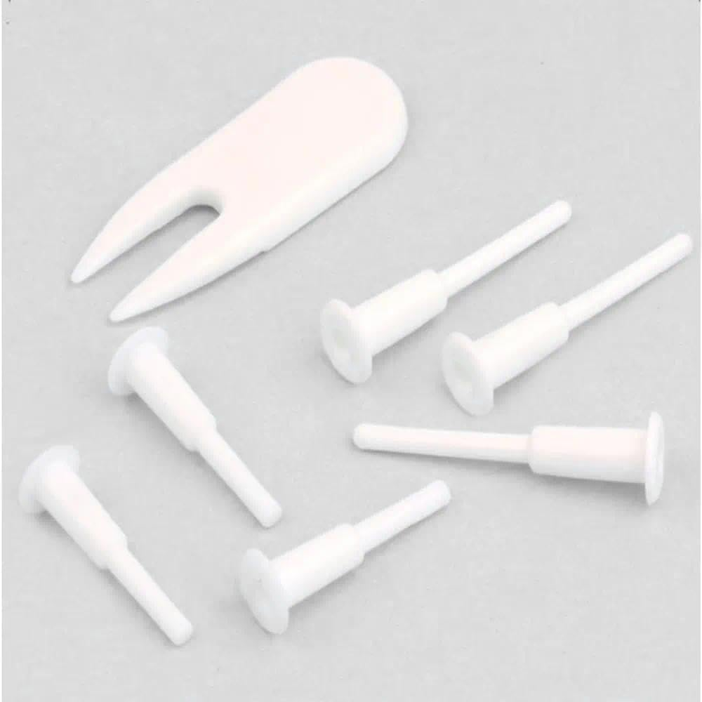 6 Pcs Yoga Ball Plug Replacement Kit Compatible with Exercise Ball, Fitness Ball, Balance Ball &ndash; Plastic Air Stopper Set with 1 Remover, Durable Gym Accessory by Unron image number 1