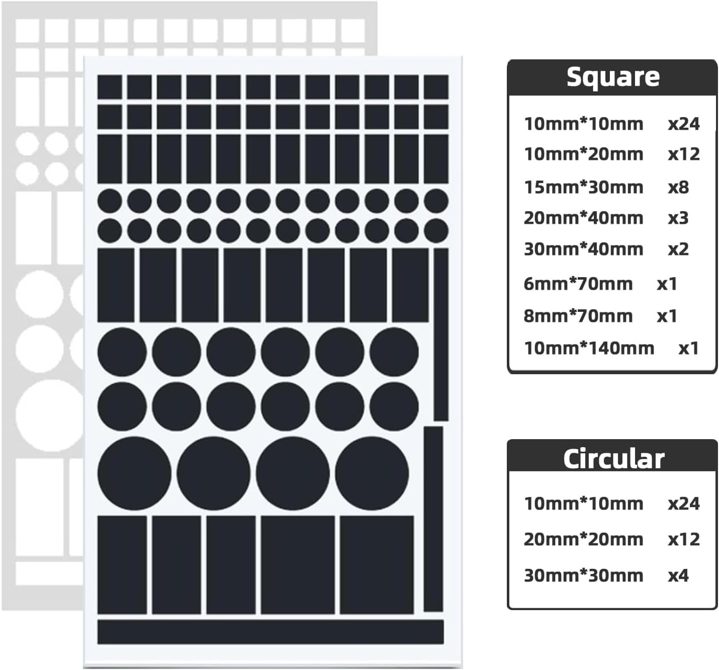 4Pcs Dimming Stickers，Led Light Blackout Sticker Light Dimming Stickers, Suitable for Bedroom Fans, Air Conditioners, Routers, Etc. to Adjust the Brightness of Device Indicators (Black-2,White-2) image number 5