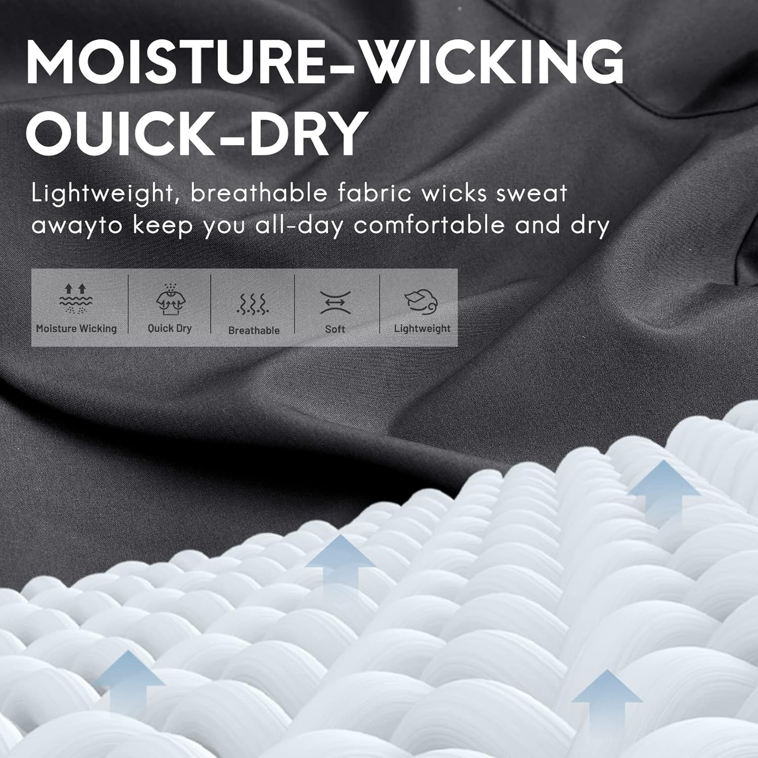 Haimont 5 Inch Mens Dry Fit Running Athletic Shorts with Pockets, Water Resistant Lightweight Quick Dry Gym Workout Shorts