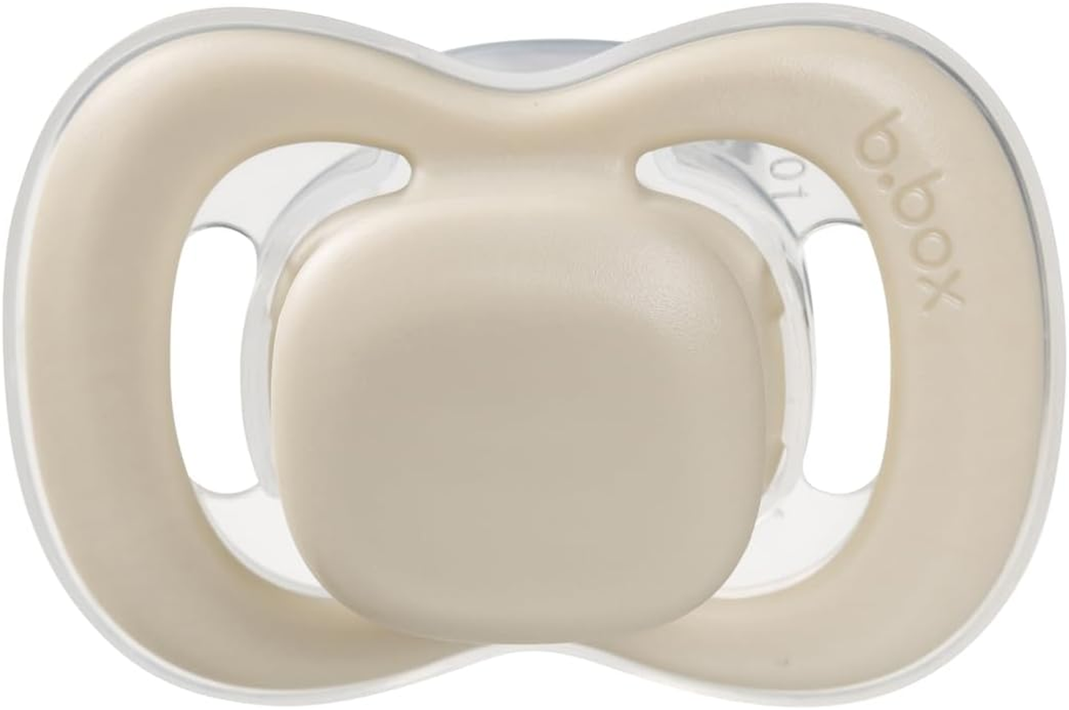 B.Box Latex Pacifier Twin Pack, Vanilla/Latte, Size 2 image number 3
