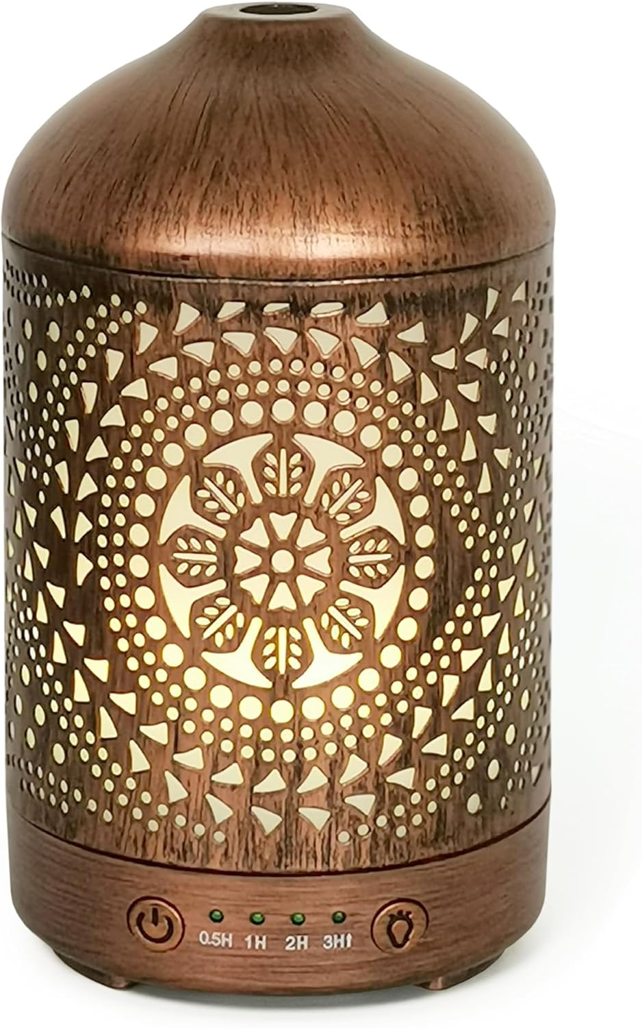 Earnest Living Essential Oil Diffuser White Ceramic Diffuser 100 Ml Timers Night Lights and Auto off Function Home Office Humidifier Aromatherapy Diffusers for Essential Oils