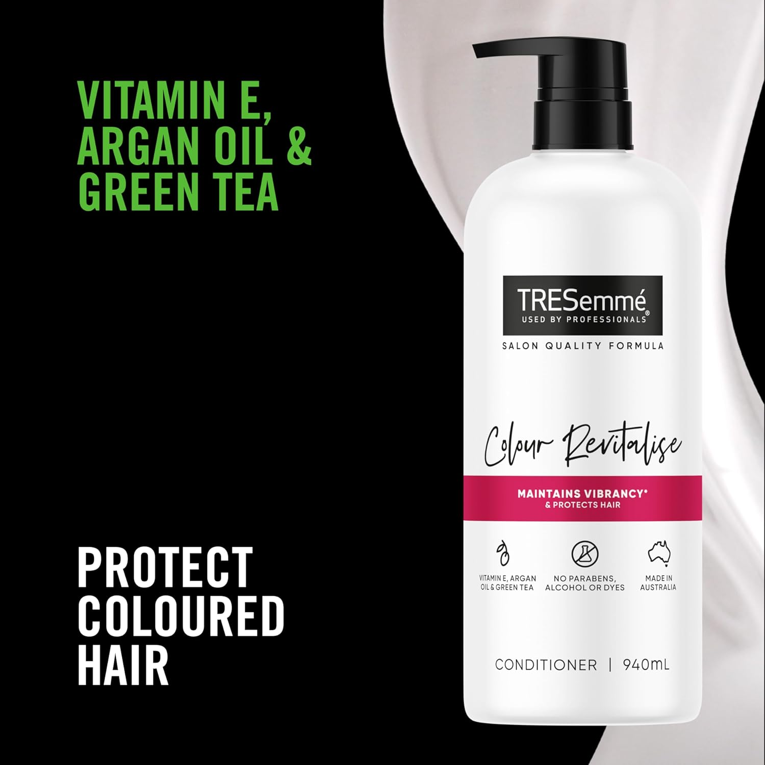 Tresemm&eacute; Colour Revitalise Conditioner with Vitamin E, Agran Oil & Green Tea 940 ML image number 2