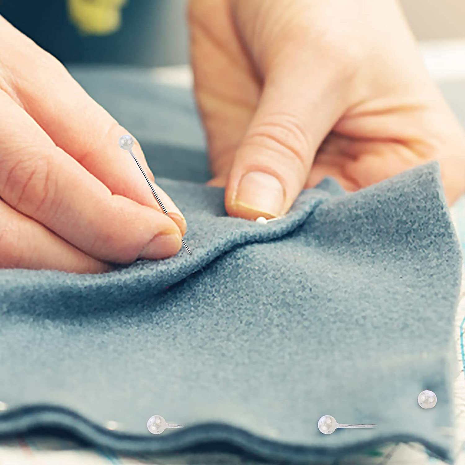 480 Pcs White Pearlized Ball Head Pins White Pearl Straight Pins Sewing Pin Decorative Pearl Head Dressmaking Pins for DIY Sewing Crafts Jewelry Making Weddings Corsage Florists Decoration image number 5