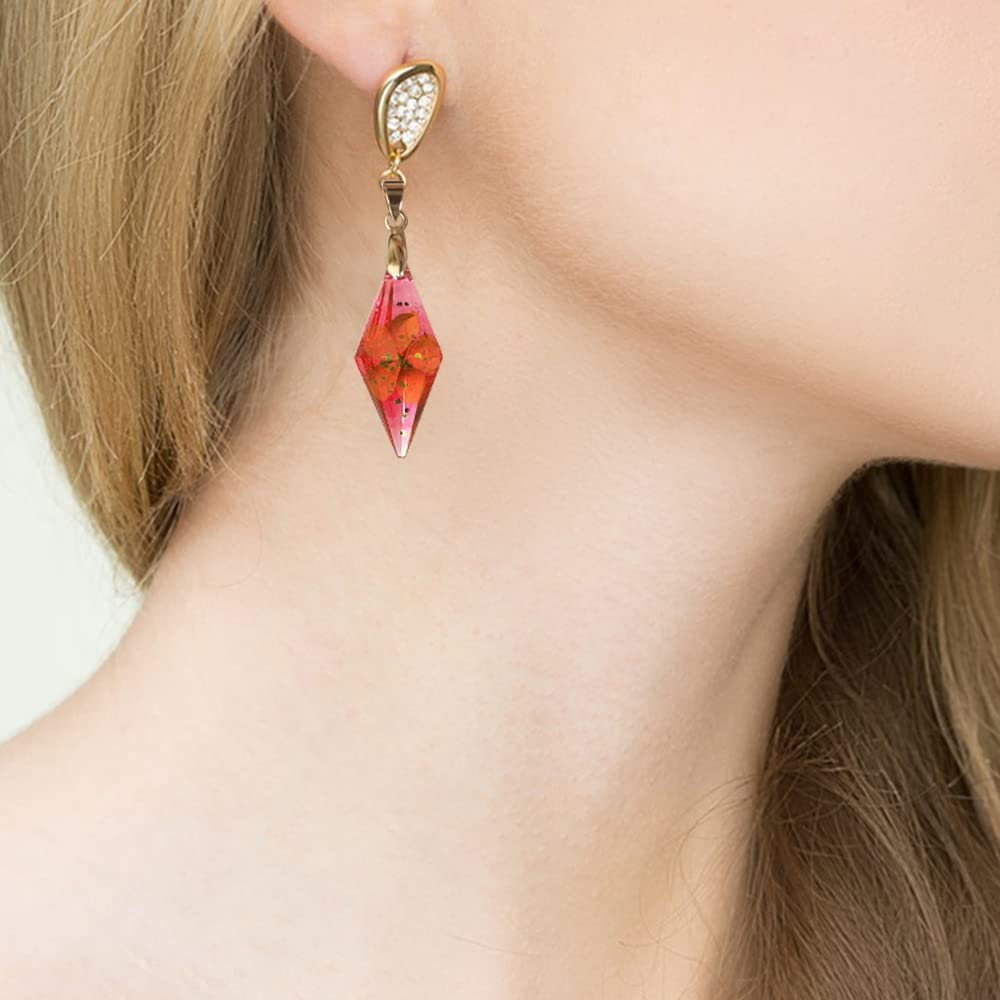 AFUNTA 20 Pcs Pendulum Resin Molds, Crystal Pendant Silicone Molds Multi-Facet Gemstone Resin Molds Silicone for Jewelry Necklace Making DIY Craft with 30 Pcs Bead Caps image number 5