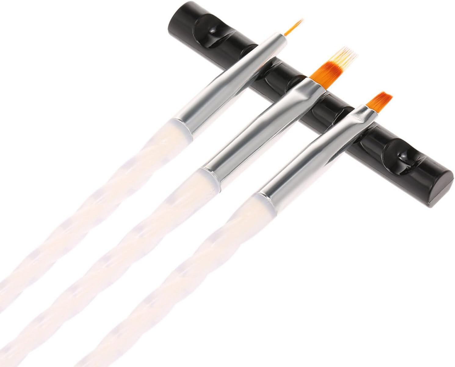 Xinyee Nail Brush Rack 5 Grids Acrylic Painting Pen Holder Nail Art Tool Manicure Penholder Rack Stand Holder image number 2