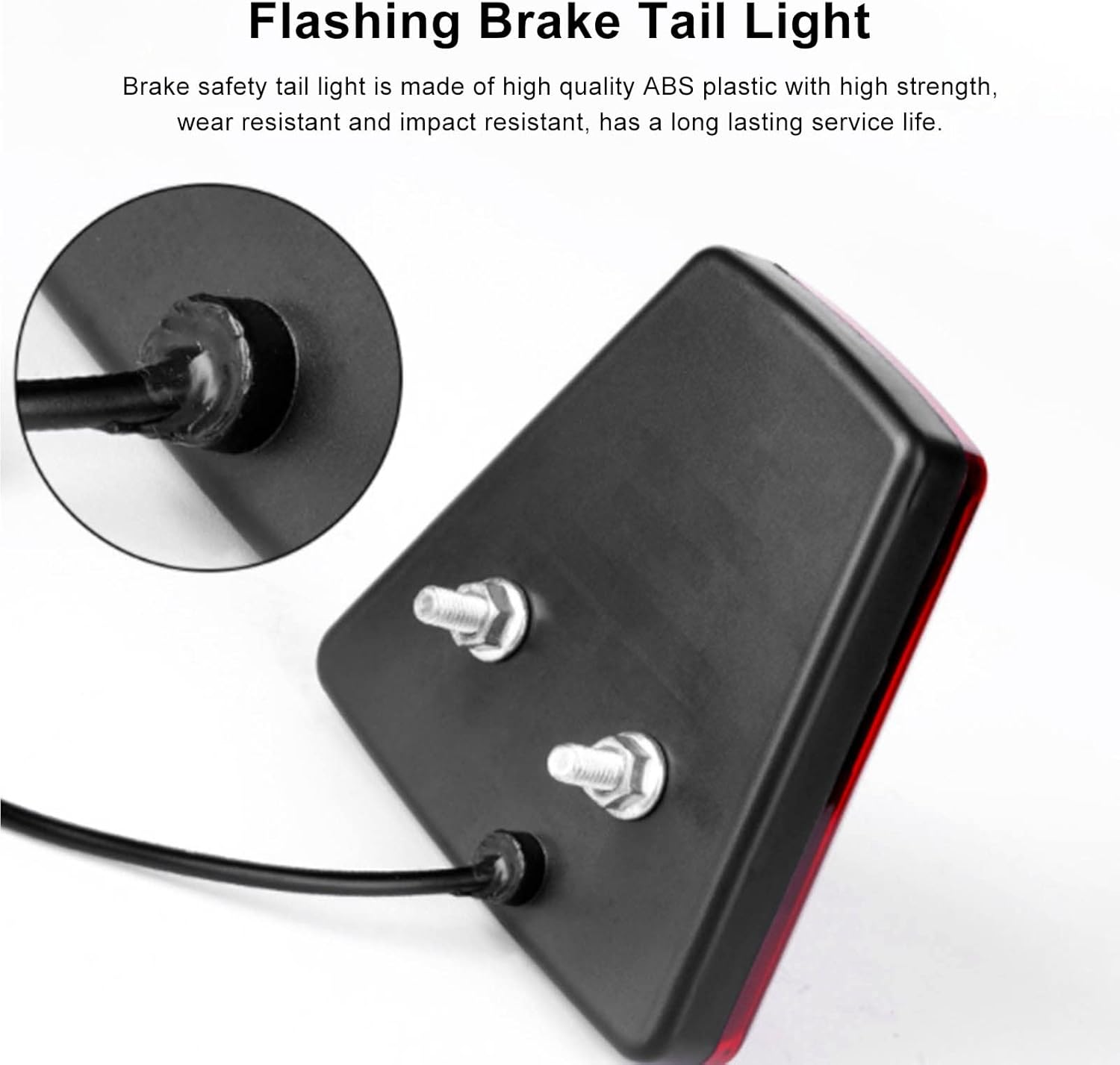 F1 Style Brake Light &ndash; Strobe Brake Light &ndash; Waterproof Rear Brake Light &ndash; 12 V 10 W Turn Signal Brake Light for Car SUV Motorcycle image number 2
