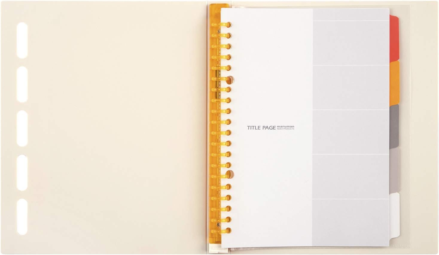 Maruman F415-14 Loose Leaf Binder, A5, Clararte, 20 Holes, Ivory image number 5