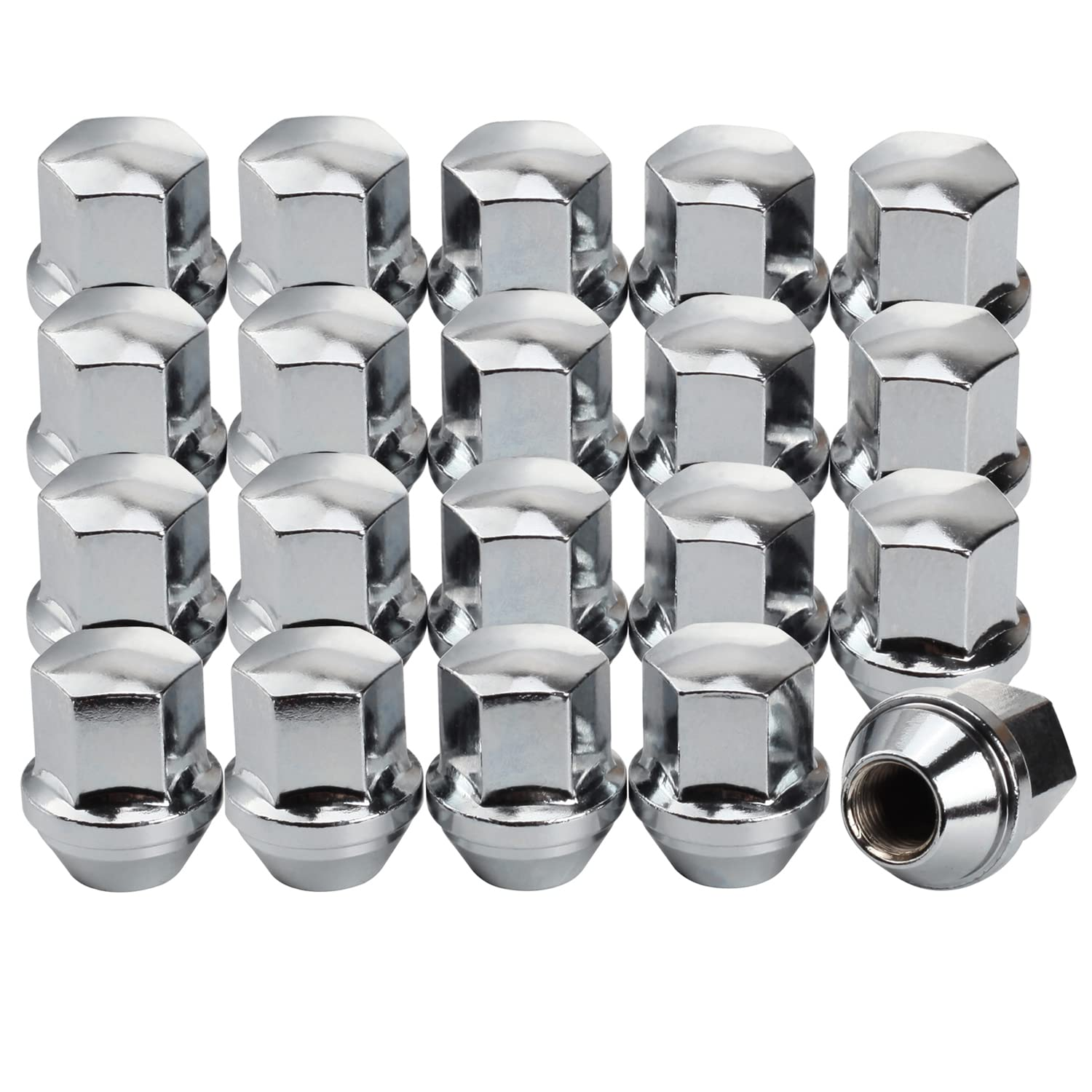 14X1.5Mm Lug Nuts Replacement for Wrangler Gladiator Grand Cherokee, 20 Pcs 7/8 Hex 1.46 Inch OEM Factory Style Large Acorn Seat Lug Nuts for Ram 1500 2500 Factory Wheels image number 6