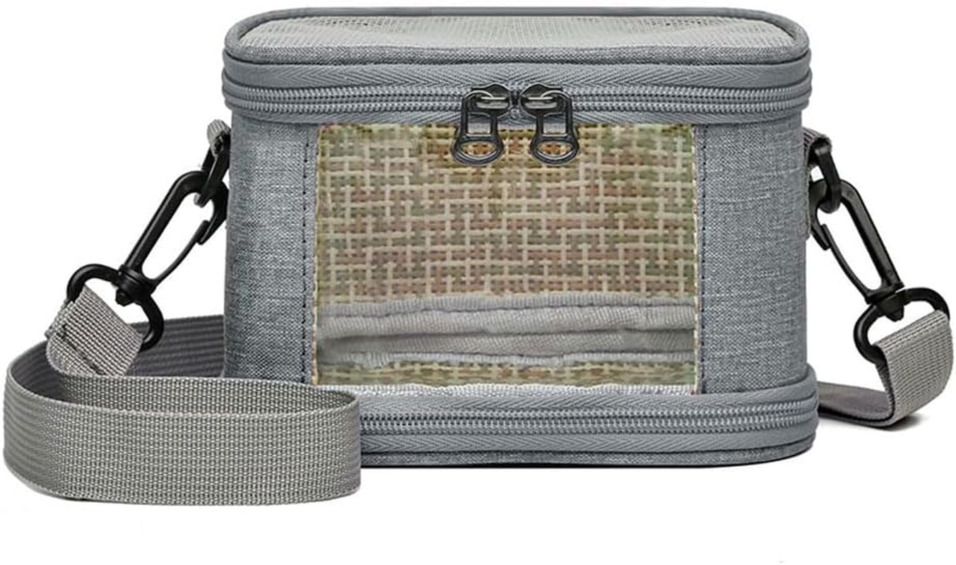 Portable Bird Carrier Travel Bag &ndash; Breathable Oxford Cloth Parrot Backpack with Stand & Shoulder Strap, Lightweight Small Animal Cage for Parakeets, Conures, Budgies, Lovebirds & More