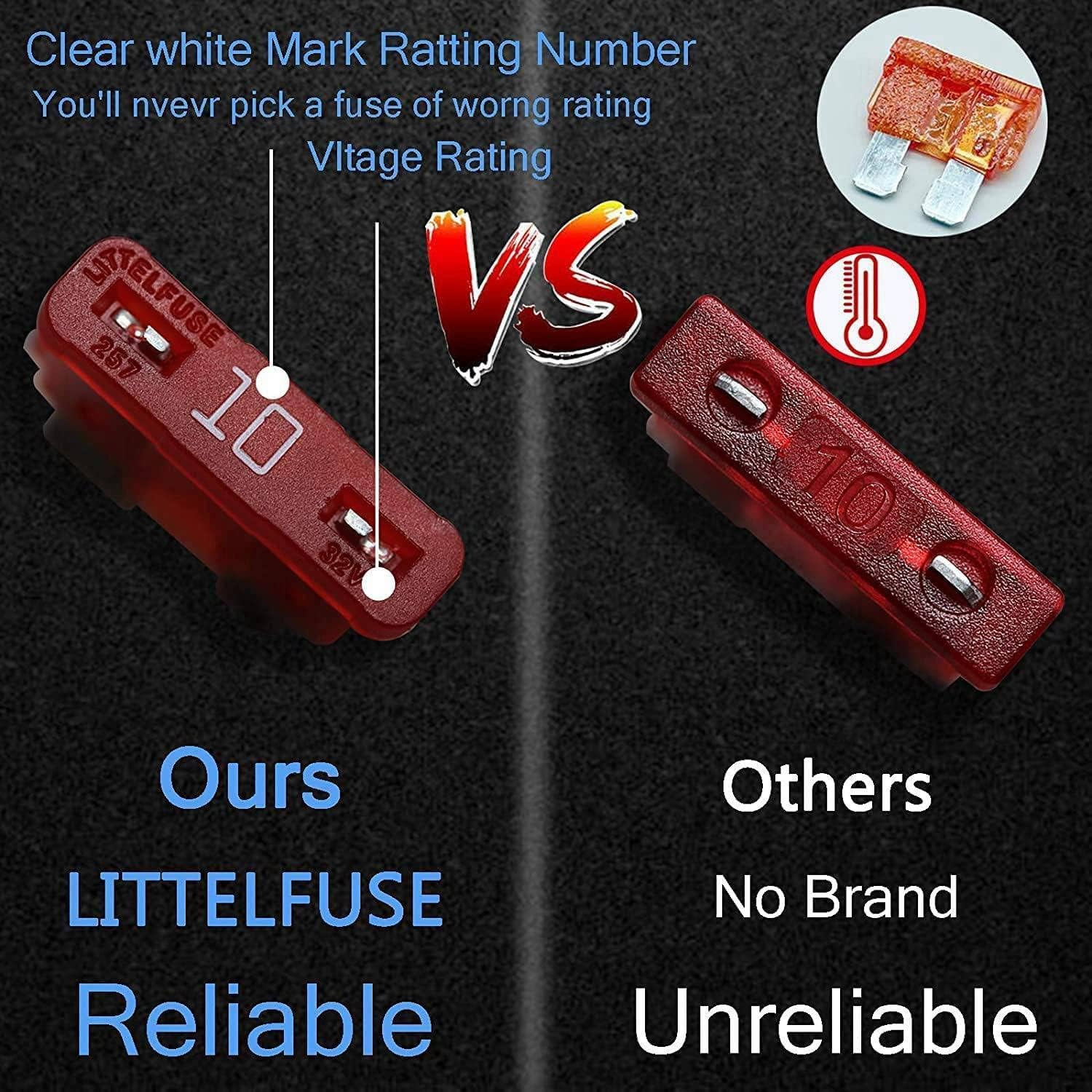 Aribrnten 12V 12 Way Marine Fuse Block Fuse Panel with Ground & 12 Volt Fuse Box for Car Automotive Boat RV RZR image number 4