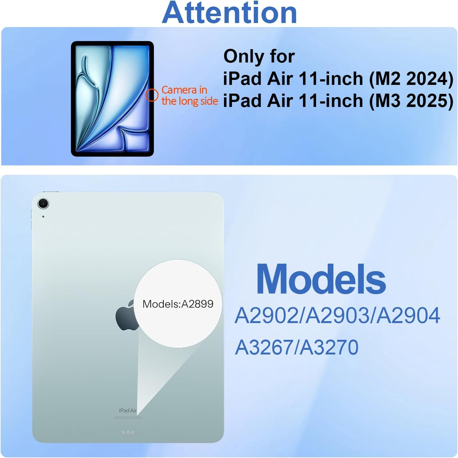 T Tersely [2 Pack] Tempered Glass Screen Protector for Ipad Air 11-Inch M3 (2025) / M2 (2024), High Definition 9H image number 5