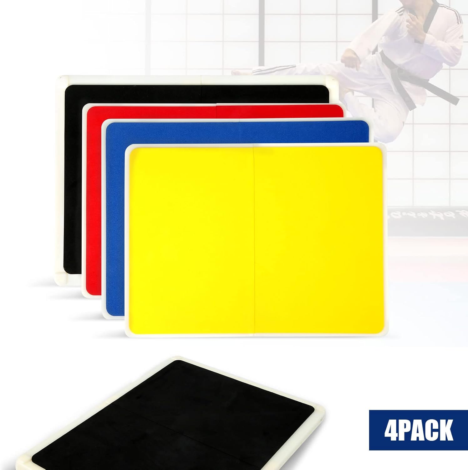 Savita 4Pcs Rebreakable Boards Martial Arts, Taekwondo Karate MMA Boards with 4 Difficulty Levels Breaking Boards EVA Boxing Equipment for Adults, Kids for Ninja Training Practice image number 5