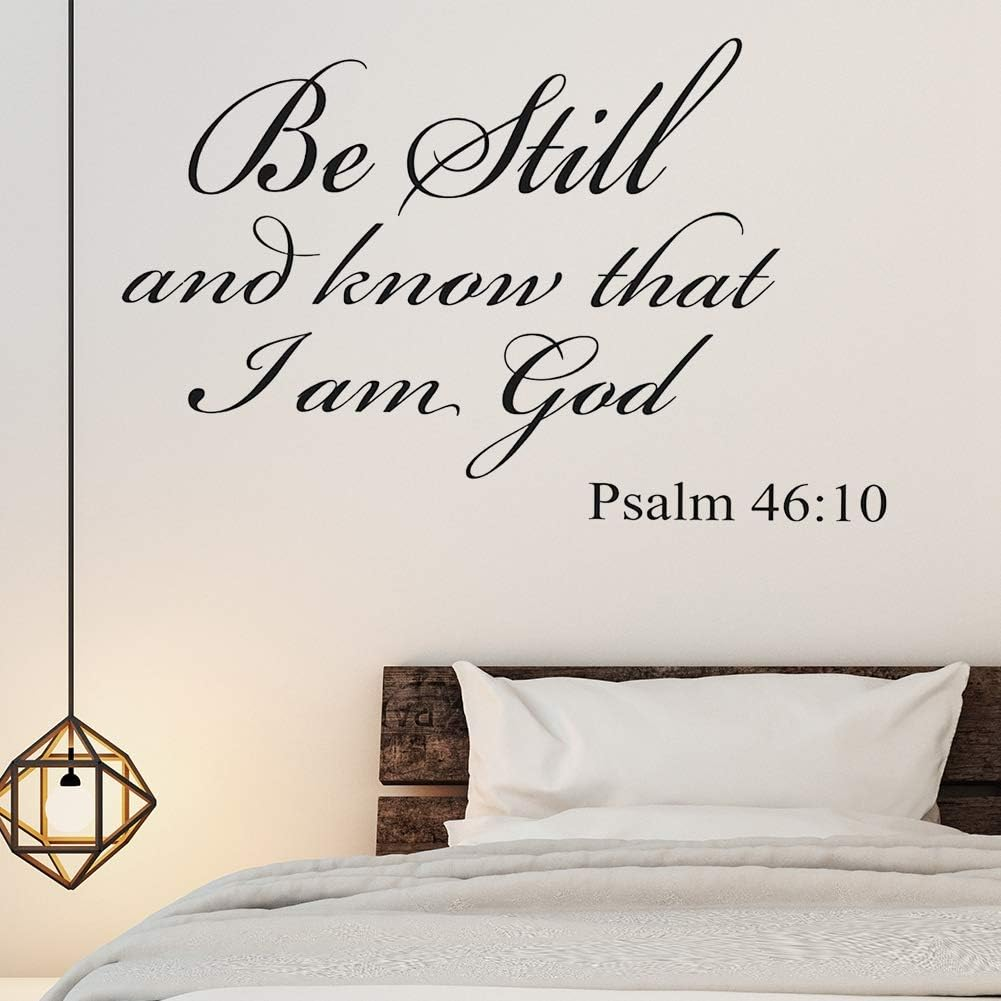 Bible Sticker of Bible Verse Wall Decals Christian Quote Wall Art Stickers Religious Decor Christian Wall Art Quote Lettering image number 4
