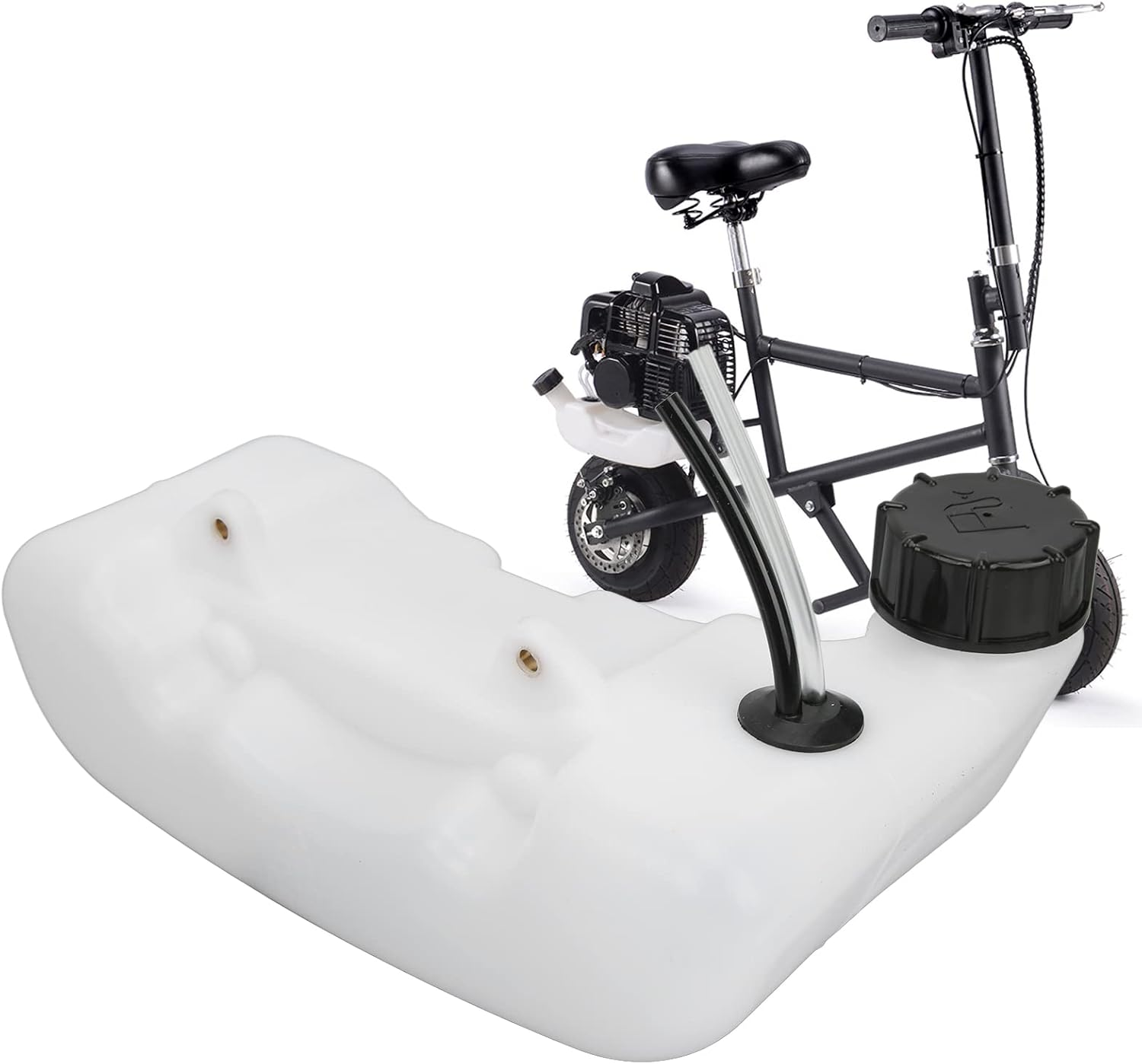 Quad Fuel Tank, Assembly ABS Plastic Mini Scooter Gas Tank Leakage Proof Wear with Cap for ATV 2 Stroke Engines