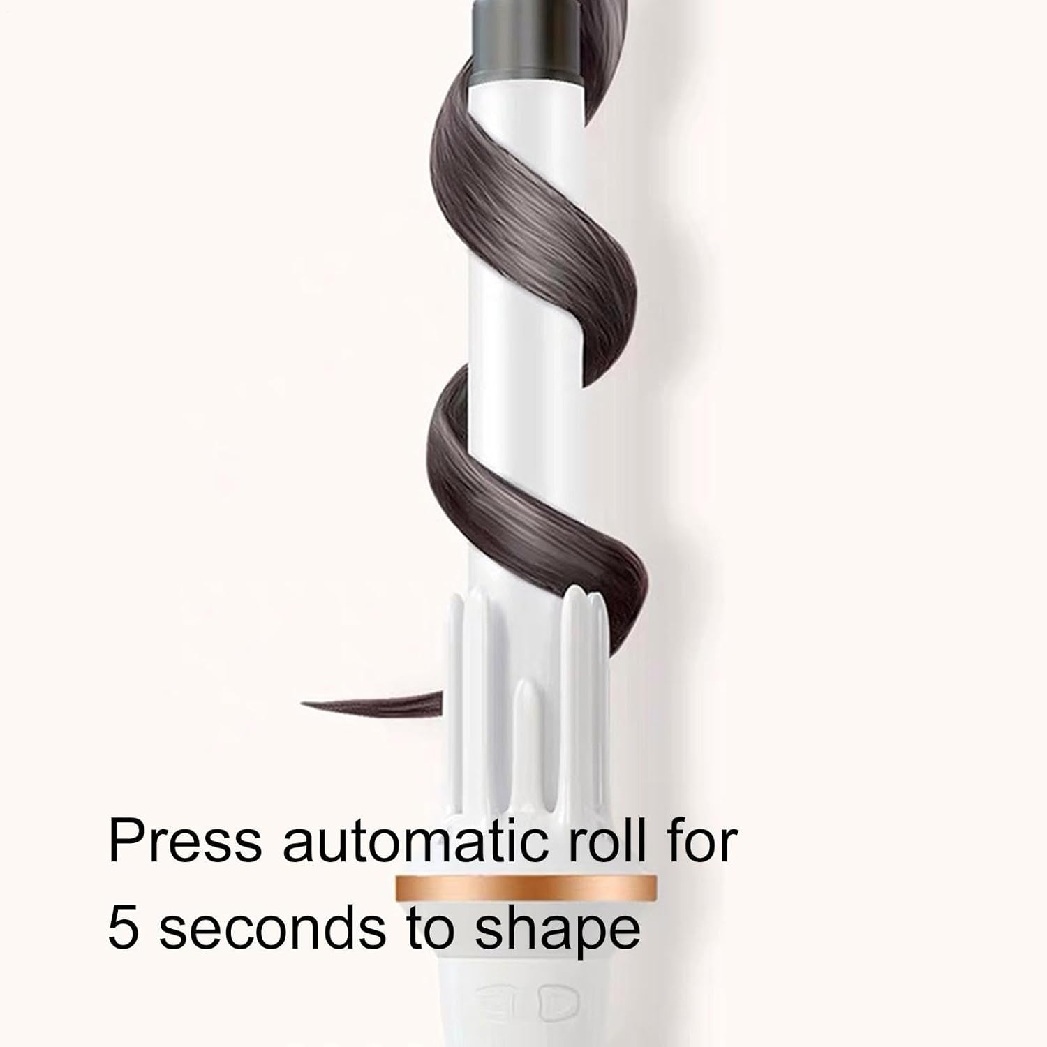 Automatic Curling Iron &ndash; Cordless Styling Wand, Portable Hair Tool | Adjustable Temperature Curling Device, anti Frizz Styling Machine for Smooth Curls Short Hair Long Hair Travel Home Salon Use image number 6