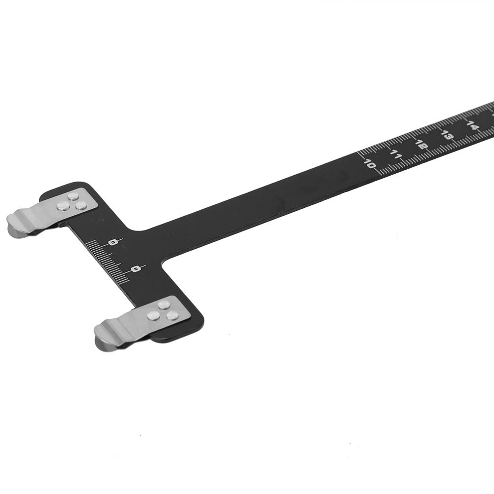 Archery Bow Square T Shape Bow Square Ruler Bowstring Measurement Tool for Recurve & Compound Bow, Aluminium Alloy Precise Scale, Small Adjustment, Bow Turning Kit for Every image number 2