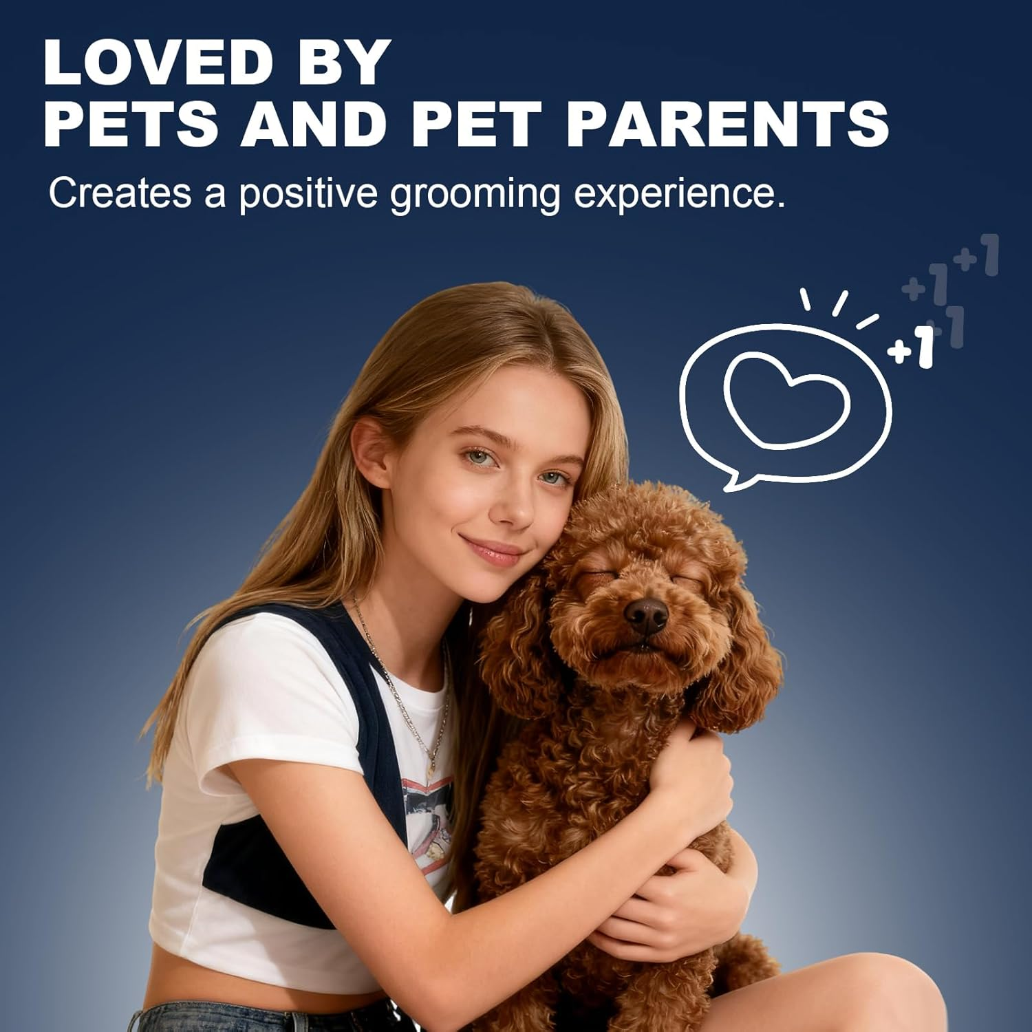 Flexible Double-Sided Slicker Dog Brush for Doodle & Poodle- Dog Grooming Hair Brush for Goldendoodles & Labradoodles- Gentle Detangling and Undercoat Brush for Dogs