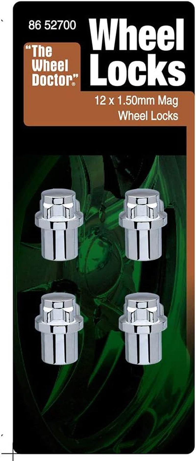 White Knight 8652700 1.50 Mag Socket Lock Wheel Nut 4-Pieces Set