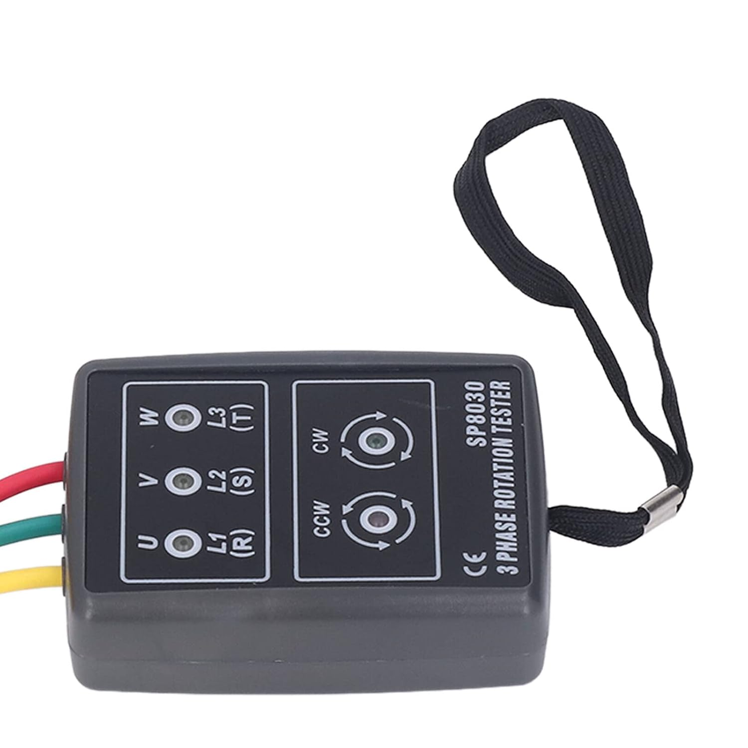 Phase Rotation Meter LED Indicator No Battery Design 3 Test Leads for Phase Sequence Rotation Tester image number 1