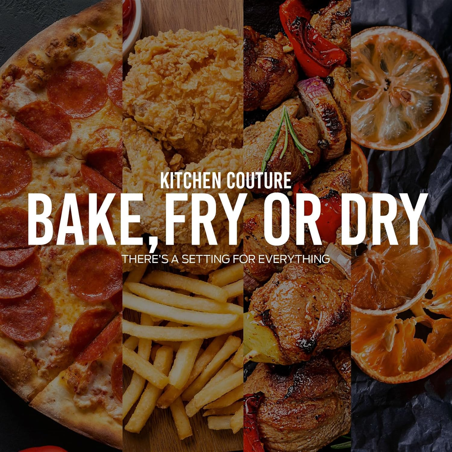 Kitchen Couture 9-In-1 Sensei Digital Air Fryer Oven and Grill 17 Litre with Pizza Stone Stainless Steel image number 5