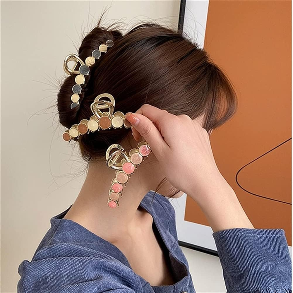 Crystal Hair Accessories,Clips Hairpins,Clip Plate,Hairpins for Women Hair Claws Flower Crab Hair Clips Women Girls Hairstyling Barrettes Headdress Accessories (Color : D) image number 2
