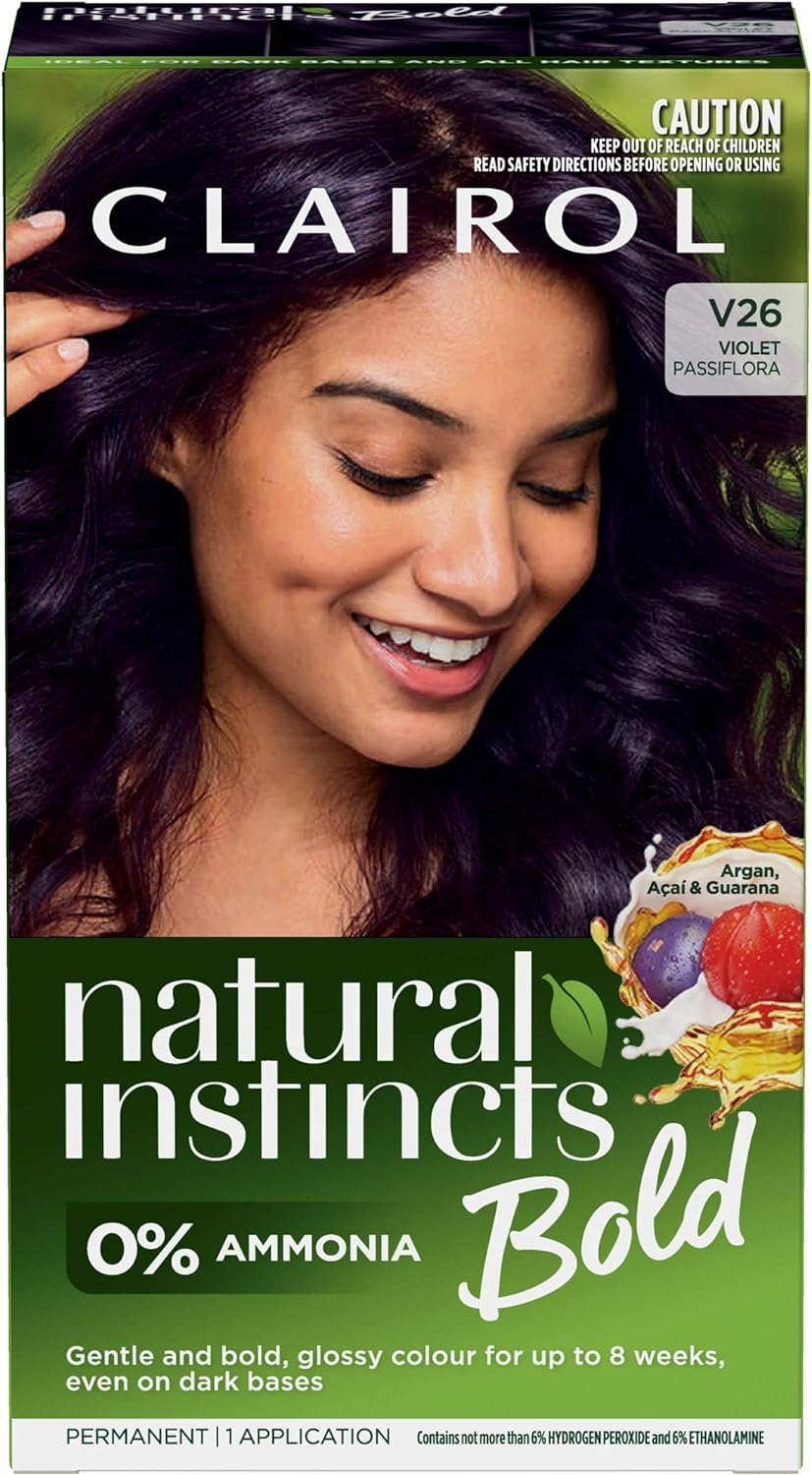 Clairol Natural Instincts Bold Violet Permanent Hair Colour, Ammonia Free, Bold, Natural, Gentle Hair Colour image number 2