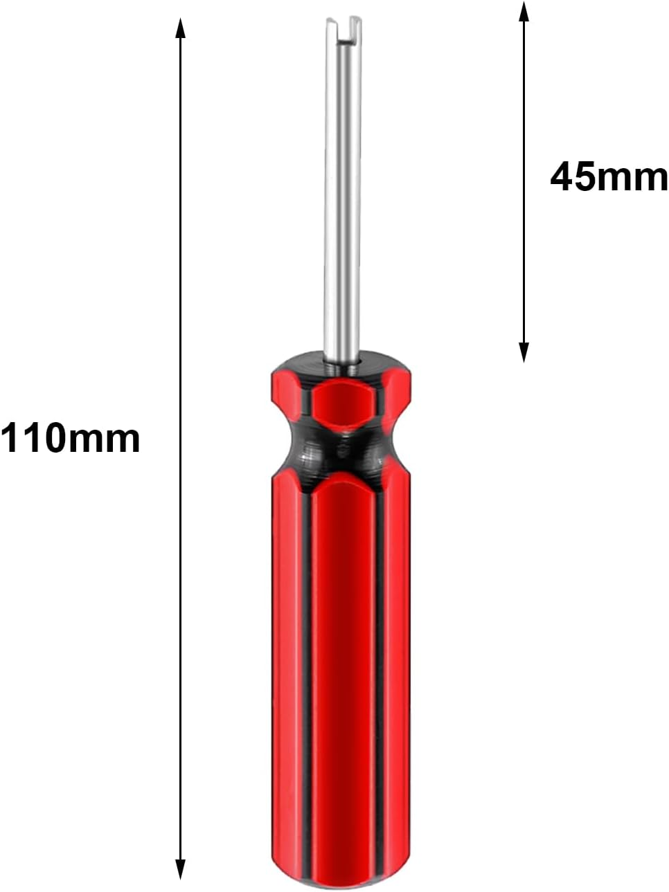 5 Pcs Car Valve Core Removal Tool, Car Motorcycle Truck Bike Screwdriver Valve Stem Removal Tool Single Head Valve Remover Installer Repair Tool Tire Valve Stem Core Remover with Plastic Handle image number 4