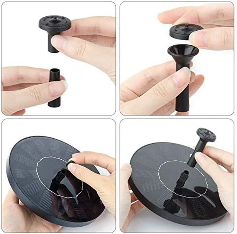 AUS Living Solar Fountain with 1.5W Pump (Set of 2), Free Standing Solar Powered Water Fountain, Floating Water Feature for Bird Bath, Pond and Garden. Simple to Use, No Batteries, or Power Cables image number 5