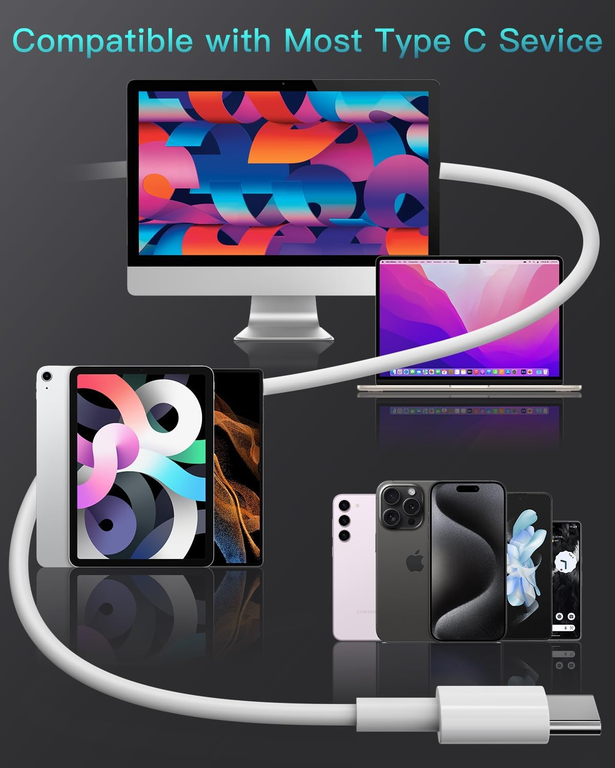 2 Pack USB C Headphones for Iphone 17/16, In-Ear Cable Headphones USBC with Microphone Volume Control Hifi Stereo for Iphone 15 Pro Max/Plus Ipad Pro Air Mini/Samsung S25 S24 S23 S22 Ultra A55/Pixel