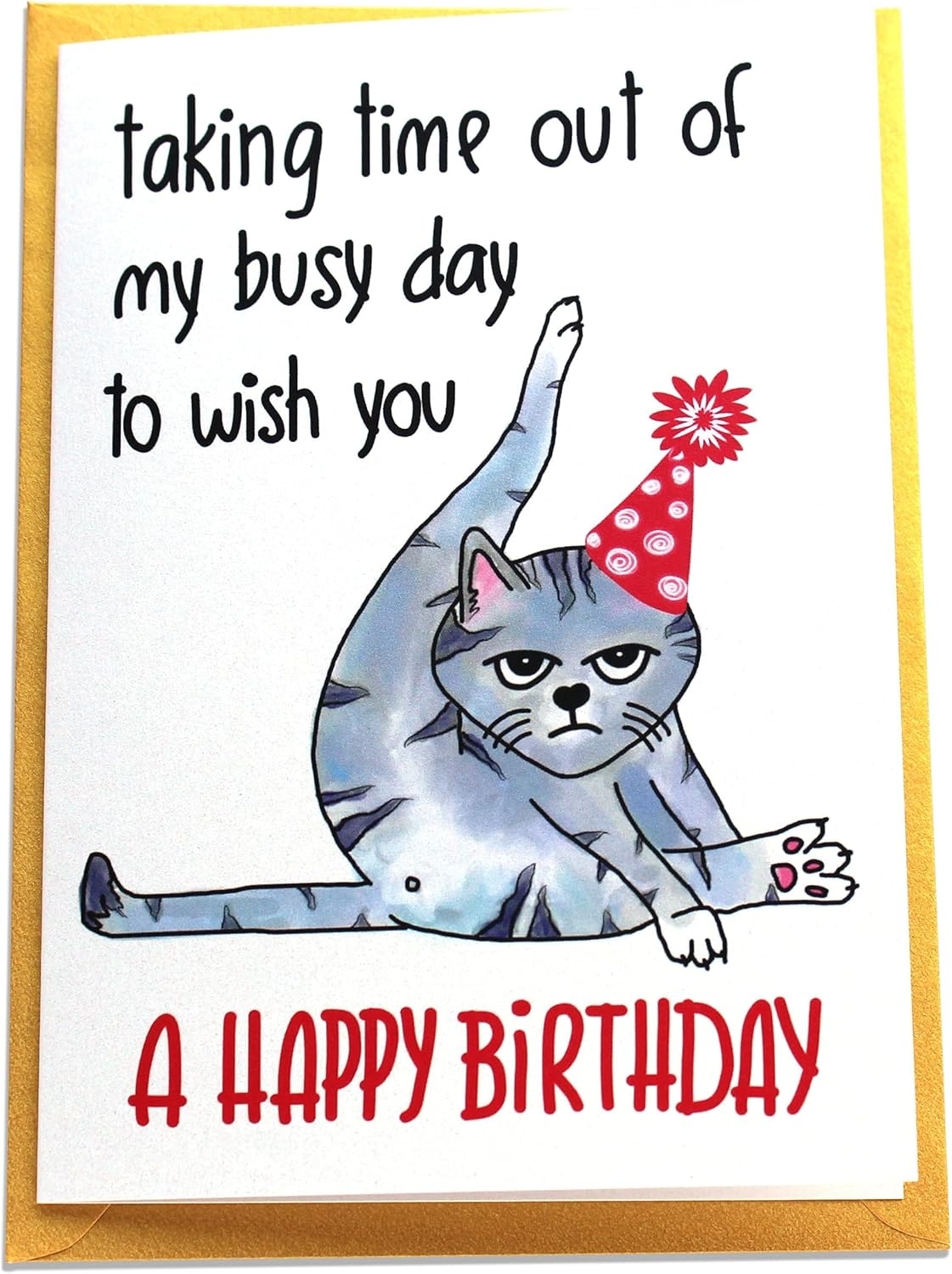 Funny Birthday Card & Gifts for Men Husband Boyfriend Him, Happy Bday Card (Red Heart 2)