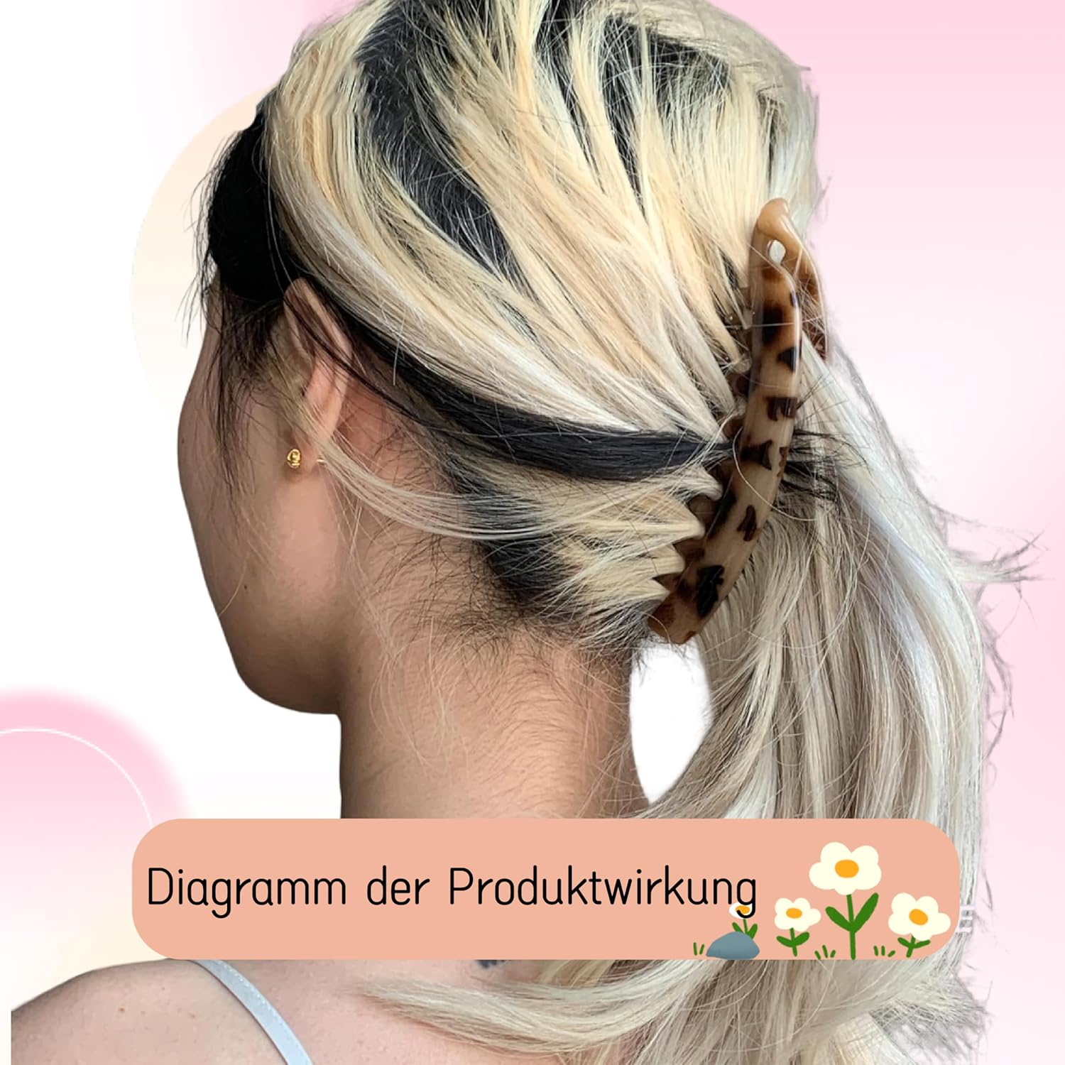 Esshogo Vintage Banana Clip, Thick Hair Banana Clip, 6 Pack, 13 X 3 Cm, Women & Girls image number 6