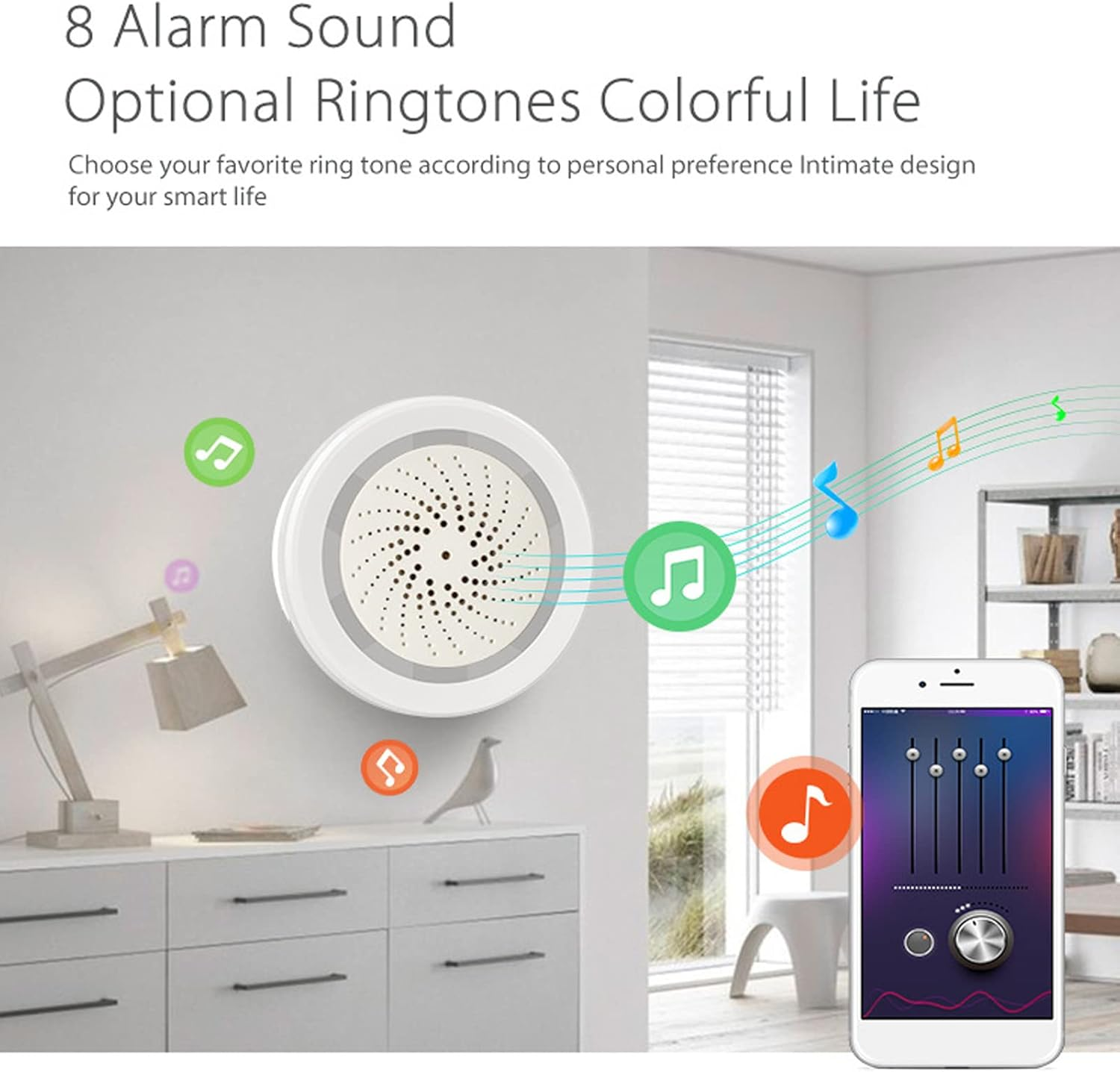 Siren Alarm, 105Db Wide APP Control on Restaurant Home Sound Alarm (For Zigbee)