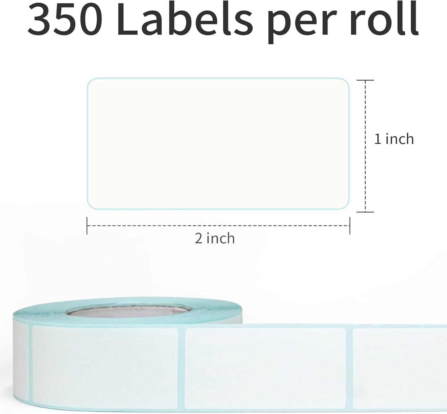 L LIKED 350 Stickers Dissolvable Food Labels 1X2 Inch for Containers 350 Labels per Roll image number 5