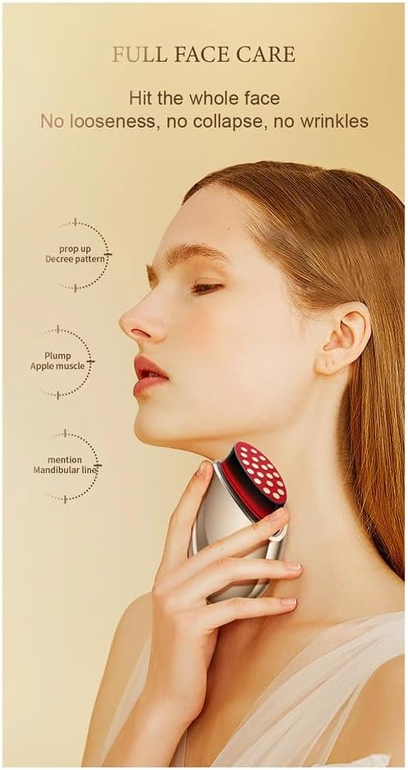 Domoi Radio Frequency Spa Machine Wrinkle Removal Skin Face Tightening Beauty Care Device Collagen Easy to Use Gold