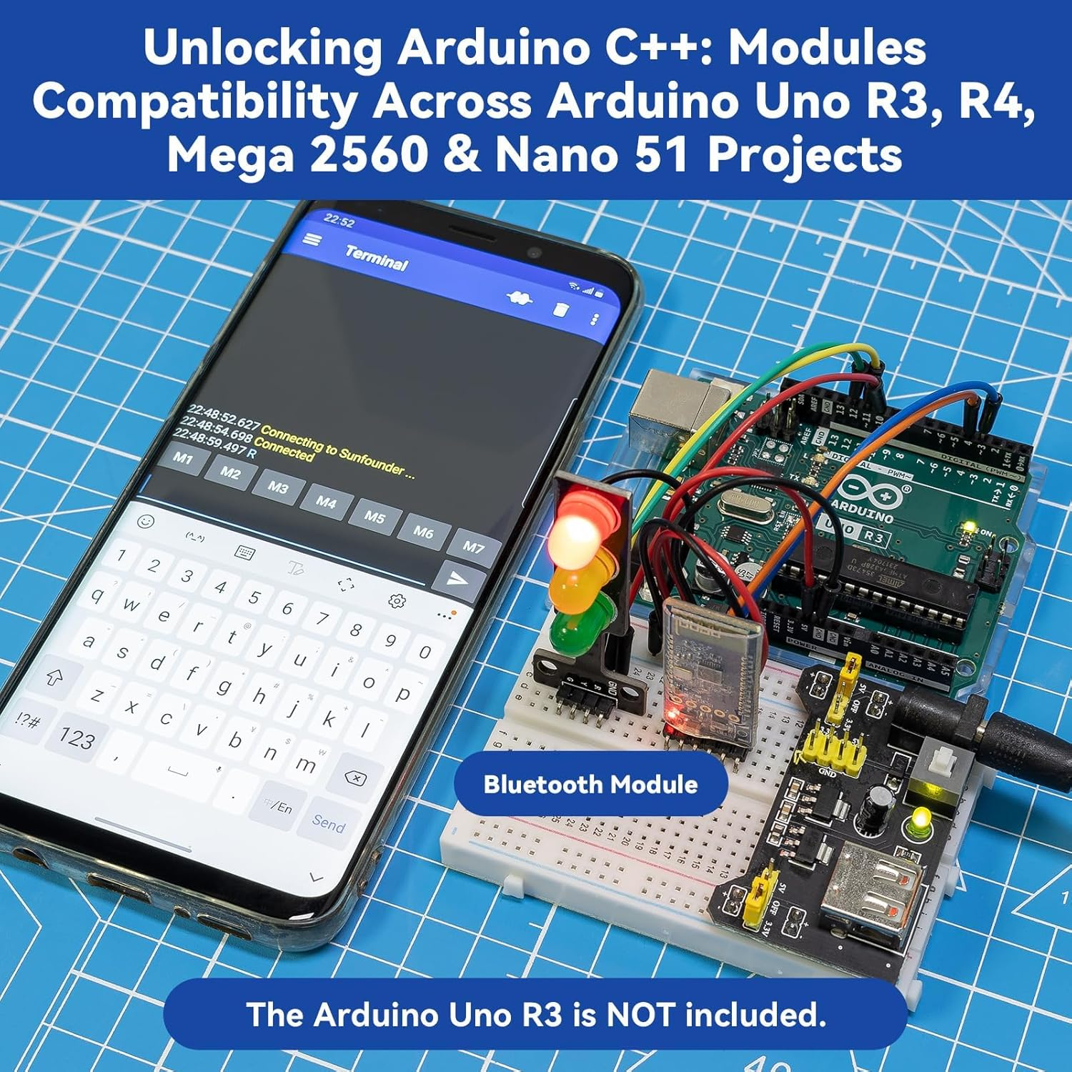 Sunfounder Universal Maker Sensor Kit Compatible with Arduino Mega 2560/Uno R3/R4 Minima/Wifi Nano, Raspberry Pi 5/4B/3B+/Zero 2 W/, Pico W, ESP32, C++, Python, Micropython, Beginners & Engineers image number 2