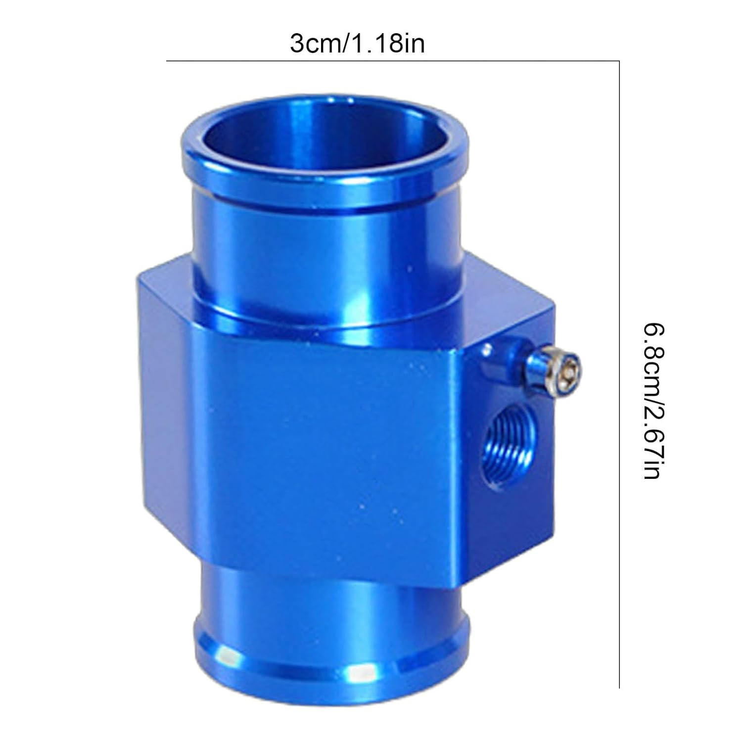 Joint Pipe Gauge - Water Temp Joint Water Sender Adapter Thermostat Sensor,Water Coolant Temperature Gauge Joint Pipe Adaptor for Vehicle image number 4