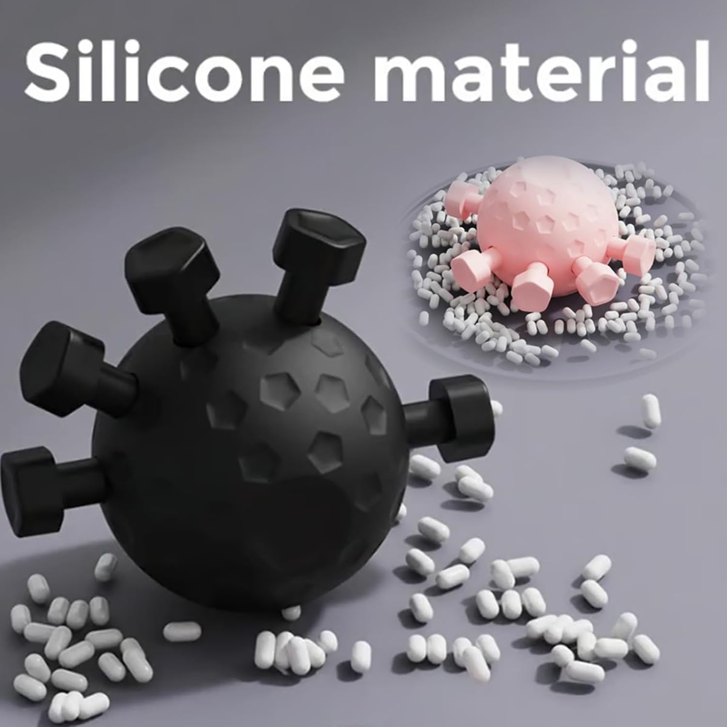 Finger Grip Strengthener, Hand Grip Strengthener Finger Exerciser, Sphere Silicone Grip Strength Trainer, Grip Exerciser Hand Strengthener, Finger Strengthener, Adjustable Hand Grip Strengthener image number 6