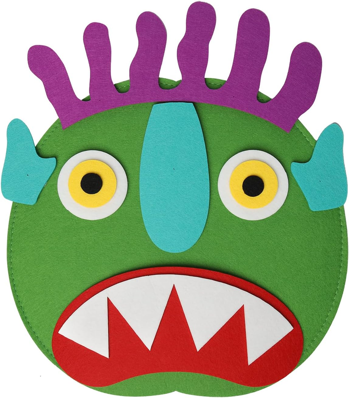Go Away Big Green Monster Felt Hand Puppet, Detachable Eyes, Mouth Ears for Kids Storytelling