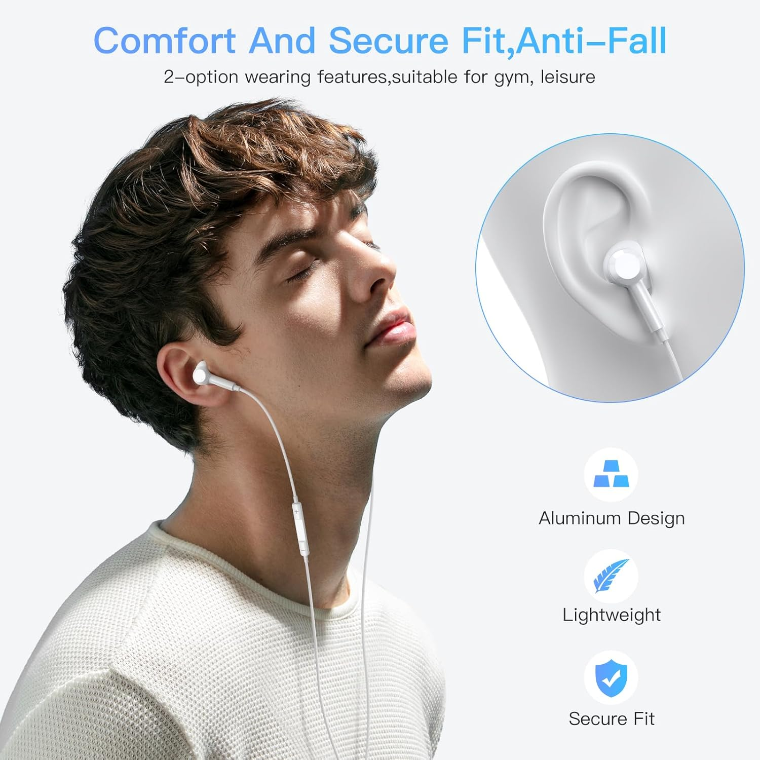 USB C Earphones for Iphone 16 Pro Max/16 Pro/16 Plus,  Wired Headphones [Mfi Certified] USBC Headphones for Iphone 16 with Mic & Volume Control Hifi Stereo Earbuds for Iphone 15/Ipad Pro image number 6