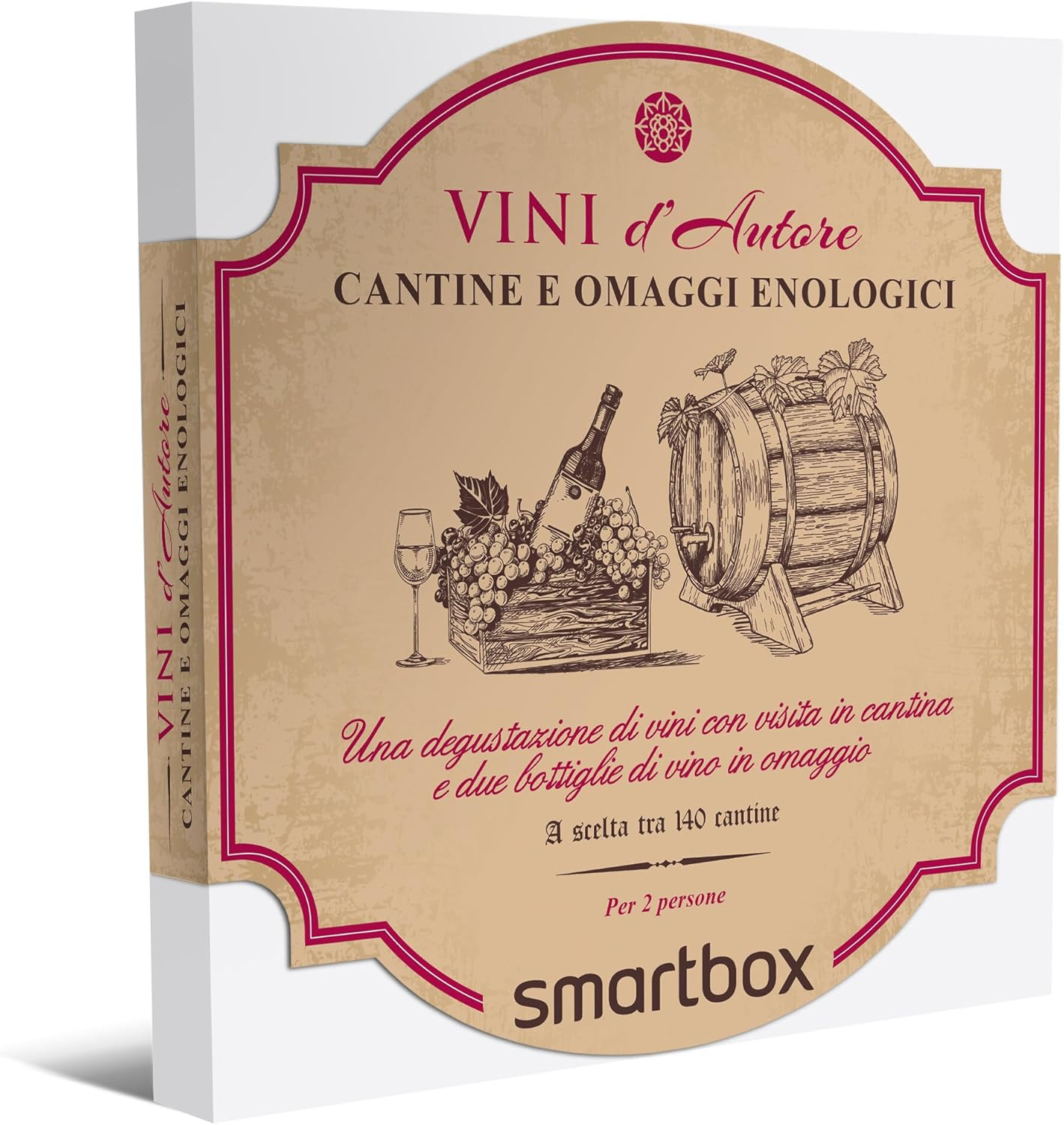 Smartbox - Gift Box for Men or Women - Wineries and Wine Gifts - Original Gift Ideas - 1 Wine Tasting in the Cellar and Free Bottles of Wine for 2 People image number 2